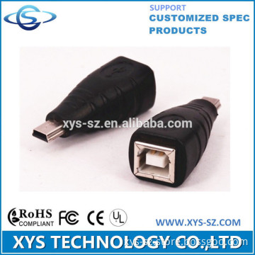 2014 New design usb 2.0 b to mini adapter